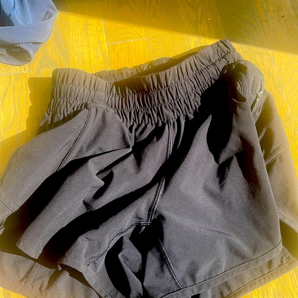 Black lululemon shorts XS for sale!!